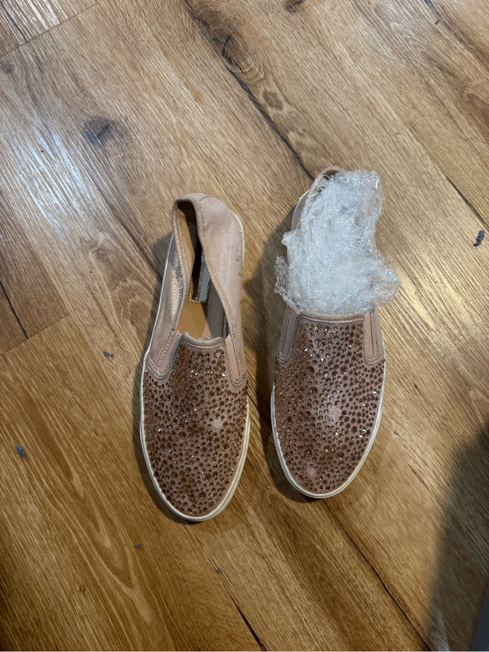 INC International Concepts Nude/Tan Slip-On Embellished Mules